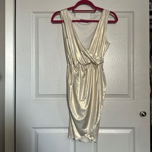Gold Toga/Tulip Hem Dress